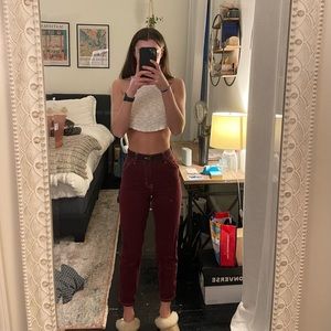 Pacsun Two tones maroon jeans